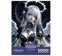 Rompecabezas De 1000 Piezas para Adolescentes Gothic Anime Angel Rompecabezas para Adultos Juegos Relajantes Vacaciones En Casa Matar El Tiempo 70x50cm/1000pcs