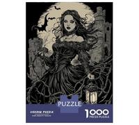 Rompecabezas De 1000 Piezas para Adolescentes Gothic Lady with Lantern Rompecabezas Juegos Relajantes Decoración De Pared Regalos para Amigos Y Familiares 70x50cm/1000pcs