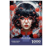 Rompecabezas De 1000 Piezas para Adolescentes Gothic Woman Art Print Rompecabezas para Adultos Juego Práctico Decoración Gran Regalo para Jugar 52x38cm/1000pcs