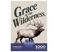 Rompecabezas De 1000 Piezas para Adolescentes Grace in The Wilderness Rompecabezas para Adultos Juegos Relajantes Mejora La Memoria Ayuda A Ejercitar El Cerebro 38x26cm/1000pcs