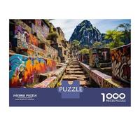 Rompecabezas De 1000 Piezas para Adolescentes Graffiti Trail in Peru Rompecabezas para Adultos Juegos Relajantes Vacaciones En Casa Matar El Tiempo Desafiante De Completar 70x50cm/1000pcs