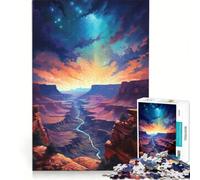 Rompecabezas de 1000 Piezas para Adolescentes Gran Cañón Visto Desde Arriba, Juegos educativos, ensamblaje de Patrones, colección de Artistas, Bellas Artes 38x52cm