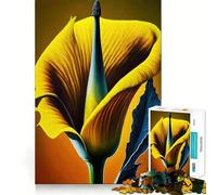 Rompecabezas de 1000 Piezas para Adolescentes Gran Flor Hermosa,Juego de Encaje, Juego de Habilidad Mental,Momento de diversión Relajante,Juego de cumpleaños (50x75cm)