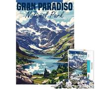 Rompecabezas de 1000 Piezas para Adolescentes Gran Paradiso Italia Rompecabezas para Adultos Juego Familiar Mejora la Memoria Actividades Divertidas en casa (Tamaño 50x75cm)