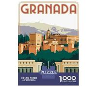 Rompecabezas De 1000 Piezas para Adolescentes Granada Travel Rompecabezas para Adultos Juegos Relajantes Corte De Precisión Regalos Y Cumpleaños Únicos 52x38cm/1000pcs