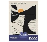 Rompecabezas De 1000 Piezas para Adolescentes Grand Canyon National Park Minimalist Art Rompecabezas para Adultos Juegos De Relajación Regalos De Cumpleaños para Amigos Y Familiares 70x50cm/1000pcs