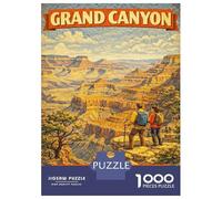 Rompecabezas De 1000 Piezas para Adolescentes Grand Canyon Vintage Travel Rompecabezas para Adultos Juguetes De Bricolaje Decoración del Hogar Juego Desafiante Regalos 38x26cm/1000pcs