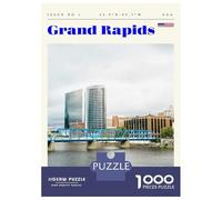 Rompecabezas De 1000 Piezas para Adolescentes Grand Rapids Travel Art Rompecabezas para Adolescentes Juguetes Antiestrés Patrón De Ensamblaje Desafío Educativo 70x50cm/1000pcs