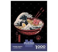 Rompecabezas De 1000 Piezas para Adolescentes Great Ramen Wave Rompecabezas para Adultos Juguetes De Bricolaje Difícil Difícil Diversión En El Hogar Actividades, 52x38cm/1000pcs