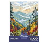 Rompecabezas De 1000 Piezas para Adolescentes Great Smoky Mountains Art Rompecabezas para Adultos Juegos Divertidos Regalos para Mujeres Desafiantes De Completar 70x50cm/1000pcs