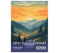 Rompecabezas De 1000 Piezas para Adolescentes Great Smoky Mountains National Park Rompecabezas para Adolescentes Juegos Relajantes Difícil Regalos para Amigos Y Familiares 70x50cm/1000pcs