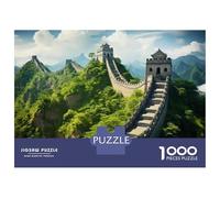 Rompecabezas De 1000 Piezas para Adolescentes Great Wall of China A Must-See Landmark Rompecabezas para Adultos Juegos Relajantes Decoración Desafío Educativo 38x26cm/1000pcs