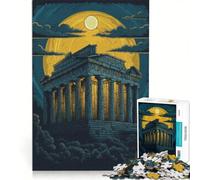 Rompecabezas de 1000 Piezas para Adolescentes, Grecia, Atenas, Arte de Viaje, Juguetes de Bricolaje, Mejora la Memoria, con Piezas de Formas aleatorias Que encajan Perfectamente 50x75cm