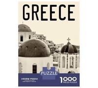 Rompecabezas De 1000 Piezas para Adolescentes Greece Santorini Rompecabezas para Adultos Juegos Relajantes Vacaciones En Casa Matar El Tiempo Desafiante De Completar 70x50cm/1000pcs