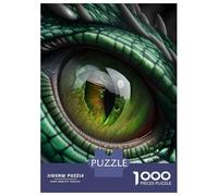 Rompecabezas De 1000 Piezas para Adolescentes Green Dragon Eye Rompecabezas para Adultos Juguete Decoración De Pared Decoración Cumpleaños, Navidad 52x38cm/1000pcs