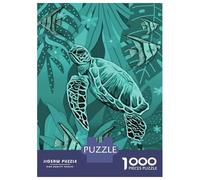 Rompecabezas De 1000 Piezas para Adolescentes Green Sea Turtles Rompecabezas para Adultos Juguete Decoración De Pared Decoración De Pared Juego Desafiante Regalos 70x50cm/1000pcs
