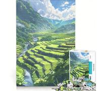 Rompecabezas de 1000 Piezas para Adolescentes Green Valley Vista, Juguete Educativo, Actividades Divertidas para Hacer en casa, Regalo de Juego desafiante 50x75cm
