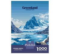 Rompecabezas De 1000 Piezas para Adolescentes Greenland National Park Landscape Rompecabezas para Adultos Juegos De Relajación Desafío Difícil Desafío Educativo 70x50cm/1000pcs