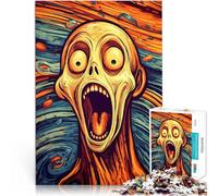 Rompecabezas de 1000 Piezas para Adolescentes Grito 6 Juguetes educativos de Aprendizaje Juegos Familiares Una Obra de Arte 50x70cm