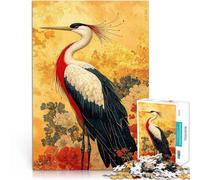 Rompecabezas de 1000 Piezas para Adolescentes Grulla de Cresta roja Juguetes Juegos Educativos Antiestrés Una Obra de Arte 52x38cm