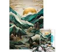 Rompecabezas de 1000 Piezas para Adolescentes Grullas al Atardecer abstractas Rompecabezas de 1000 Piezas para decoración del hogar Juguetes de Gran desafío cumpleaños (38x26cm)