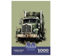 Rompecabezas De 1000 Piezas para Adolescentes Grunge Big American Truck Rompecabezas Juegos Divertidos Regalos para Mujeres Cumpleaños Y Navidad 52x38cm/1000pcs