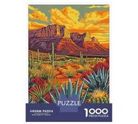 Rompecabezas De 1000 Piezas para Adolescentes Guadalupe Mountains Sunset Rompecabezas para Adultos Juego Práctico Decoración De Pared Regalos Y Cumpleaños Únicos 52x38cm/1000pcs