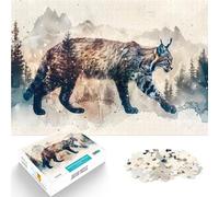 Rompecabezas de 1000 Piezas para Adolescentes Guardián del Lince Juego desafiante y Juego Familiar Regalos de Amigo Secreto 50x70cm