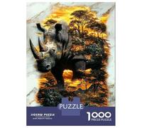 Rompecabezas De 1000 Piezas para Adolescentes Guardian of The Savanna Rompecabezas para Adultos Juegos Relajantes Decoración De Pared para Cumpleaños, Navidad 52x38cm/1000pcs