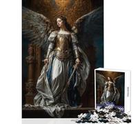Rompecabezas de 1000 Piezas para Adolescentes Guerrero angelical Juguetes de decoración para el hogar Grandes Regalos y Juguetes Juego Familiar interacción Entre Padres e Hijos tamaño 38x26cm