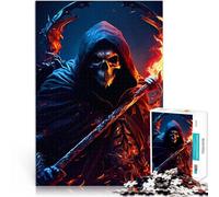 Rompecabezas de 1000 Piezas para Adolescentes Guerrero Demonio Juegos educativos Decoración del hogar Lista de Deseos con Papá Noel 75x50cm