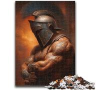 Rompecabezas de 1000 Piezas para Adolescentes: Guerrero Gladiador Antiguo Interacción Entre Padres e Hijos Que Reduce el estrés (75x50cm)