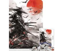 Rompecabezas de 1000 Piezas para Adolescentes Guerrero samurái japonés decoración del hogar Juguetes Regalos de Amigo Secreto Juego de ingenio colección de Artistas Bellas Artes tamaño 50x75cm