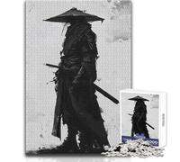 Rompecabezas de 1000 Piezas para Adolescentes, Guerrero samurái, Shogun, Juegos Familiares, decoración del hogar, Juguetes antiestrés, tamaño 38x26cm