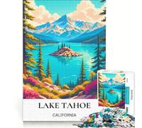 Rompecabezas de 1000 Piezas para Adolescentes: Guía de Viaje al Lago Tahoe, Juego Educativo, Actividades Divertidas para Hacer en casa, fortalece el Amor Entre Parejas 38x26cm