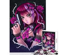 Rompecabezas de 1000 Piezas para Adolescentes Guns N' Roses Juego de ingenio Ideal para Pasar el Tiempo en casa Juguete Educativo para Fortalecer el Amor en Pareja (26x38cm)