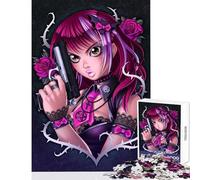 Rompecabezas de 1000 Piezas para Adolescentes Guns N' Roses Juego Educativo desafío difícil Juguete Educativo Juego desafiante Regalos (50x75cm)