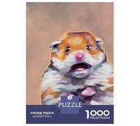 Rompecabezas De 1000 Piezas para Adolescentes Hamster Meme Funny Cute Rompecabezas para Adultos Juego Familiar Corte De Precisión Regalo De Cumpleaños, Regalos, 52x38cm/1000pcs