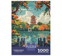 Rompecabezas De 1000 Piezas para Adolescentes Hanoi Vietnam Travel Rompecabezas para Adultos Juegos De Relajación Análisis Y Lógica Cumpleaños 70x50cm/1000pcs
