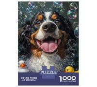 Rompecabezas De 1000 Piezas para Adolescentes Happy Bath Time Pup Rompecabezas para Adultos Juego De Ingenio Pero Divertido Y Humorístico Desafío Educativo 52x38cm/1000pcs