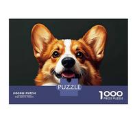 Rompecabezas De 1000 Piezas para Adolescentes Happy Corgi Portrait Rompecabezas para Adolescentes Juego Práctico Desafío Difícil Oferta como Regalo para Toda La Familia 70x50cm/1000pcs
