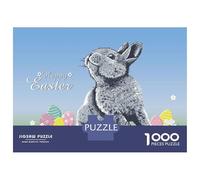 Rompecabezas De 1000 Piezas para Adolescentes Happy Easter Rompecabezas para Adultos Juegos Relajantes Arte De Pared Diversión En Casa Actividades, 52x38cm/1000pcs