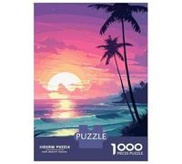 Rompecabezas De 1000 Piezas para Adolescentes Hawaii Retro Waves Pixel Rompecabezas para Adultos Juguetes De Bricolaje Decoración del Hogar Juego Desafiante Regalos 38x26cm/1000pcs