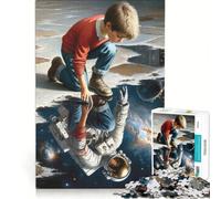 Rompecabezas de 1000 Piezas para Adolescentes ¡Haz Realidad Tus sueños! Juguete Educativo Actividades Divertidas para Hacer en casa Regalo de Juego desafiante 38x26cm