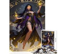 Rompecabezas de 1000 Piezas para Adolescentes hechicera lanzando hechizos con círculo mágico Juguete para decoración de Pared Regalos de Amigo Secreto Juegos educativos Que ayudan a ejercitar