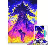 Rompecabezas de 1000 Piezas para Adolescentes: Hechicero de Fuego de Energía Oscura, Juguetes antiestrés, para la diversión Familiar, Regalos para Amigos y Familiares 38x26cm