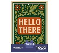 Rompecabezas De 1000 Piezas para Adolescentes Hello There Floral Art Rompecabezas para Adultos Juguetes DIY Desafío Difícil Regalos para Amigos Y Familiares 38x26cm/1000pcs
