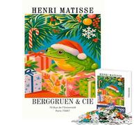 Rompecabezas de 1000 Piezas para Adolescentes Henri Matisse diseño de Rana navideña impresión artística Juguetes para Hacer uno Mismo Grandes Regalos y Juguetes Juego Educativo interacción Entre