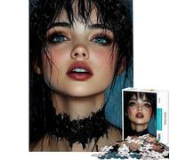 Rompecabezas de 1000 Piezas para Adolescentes Hermosa Chica Vampiro Rompecabezas para Adultos Juego Familiar decoración del hogar cumpleaños (tamaño 50x75cm)