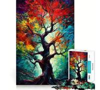 Rompecabezas de 1000 Piezas para Adolescentes Hermoso árbol,Juego de Ajuste, Juego de Habilidad Mental,diversión Relajante,Juego de cumpleaños (38x52cm)